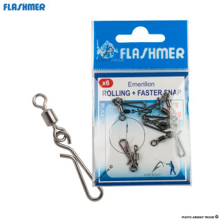 Emerillon rolling a agrafe FLASHMER Faster snap