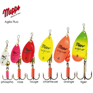 Cuiller Mepps Aglia Fluo - la meilleure cuiller - Ardent Pêche