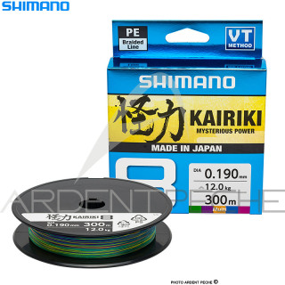 Tresse Shimano Kairiki SX 8 - une tresse 8 brins ultra silencieuse - Ardent Pêche