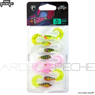 Leurre souple FOX RAGE Micro grub tail UV mixed colour pack