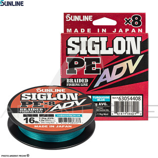 Tresse SUNLINE Siglon braid PE ADV 8X Bleu turquoise 300m