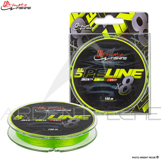 Tresse ULTIMATE FISHING PE Line X8 Chartreuse 200m