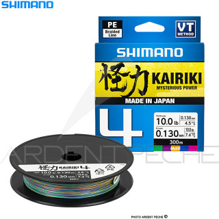 Tresse SHIMANO Kairiki 4 Multicolore 300m