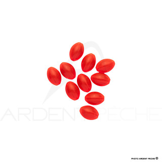 Perles ovales plastique fluo W