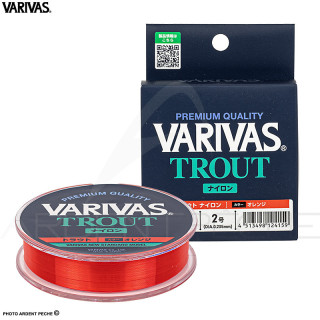 Fils nylon VARIVAS Trout nylon orange 100m