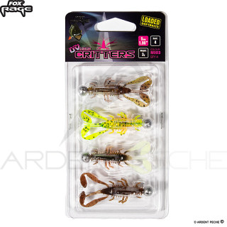 Leurre souple FOX RAGE Micro critter mixed UV colour loaded