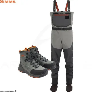 Pack waders et chaussures Simms Freestone - pêchez en toute liberté - Ardent Pêche