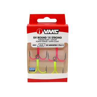 Hameçon triple VMC 4551 UV Round 1X assortiment